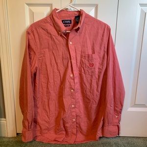 Men’s Chaps Salmon Button Down Dress Shirt